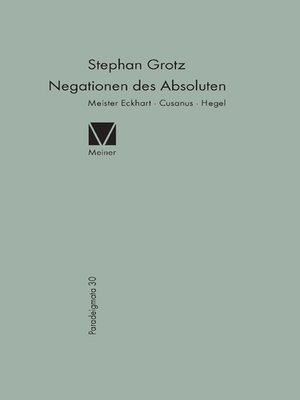 cover image of Negationen des Absoluten